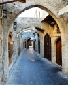 Old street in Rhodes, Greece