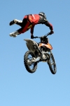 Motorbike in the air